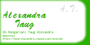 alexandra taug business card
